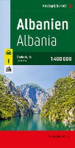 Albanien, Straßenkarte 1:400.000, freytag & berndt de Freytag & Berndt