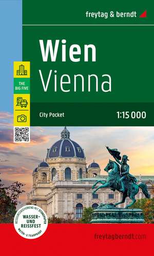 Wien, Stadtplan 1:15.000, freytag & berndt de Freytag & Berndt