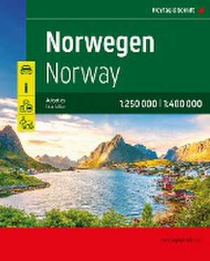 Norwegen, Autoatlas 1:250.000 - 1:400.000, freytag & berndt de Freytag & Berndt