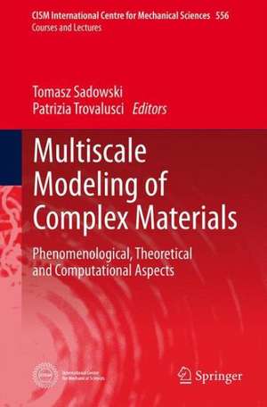 Multiscale Modeling of Complex Materials: Phenomenological, Theoretical and Computational Aspects de Tomasz Sadowski