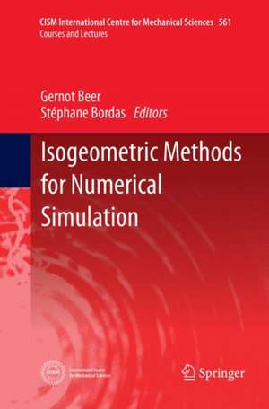 Isogeometric Methods for Numerical Simulation de Gernot Beer