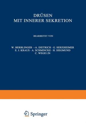 Drüsen mit Innerer Sekretion de C. Berblinger