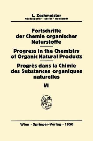 Fortschritte der Chemie Organischer Naturstoffe/Progress in the Chemistry of Organic Natural Products/Progrès Dans la Chimie des Substances Organiques Naturelles de J. Bonner