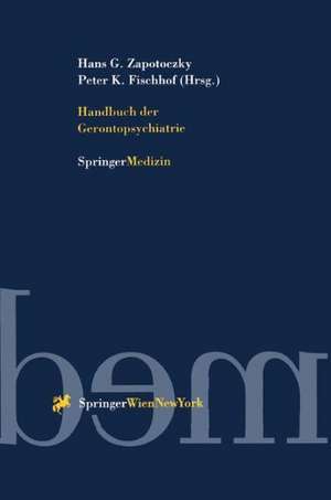 Handbuch der Gerontopsychiatrie de Hans Georg Zapotoczky