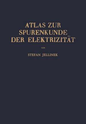 Atlas zur Spurenkunde der Elektrizität de Stefan Jellinek