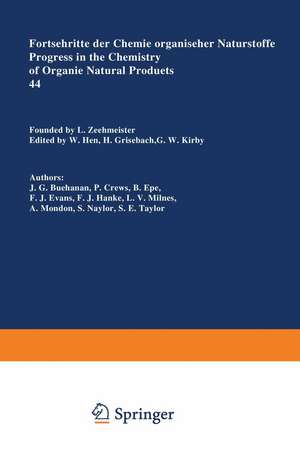 Fortschritte der Chemie organischer Naturstoffe / Progress in the Chemistry of Organic Natural Products de J.G. Buchanan