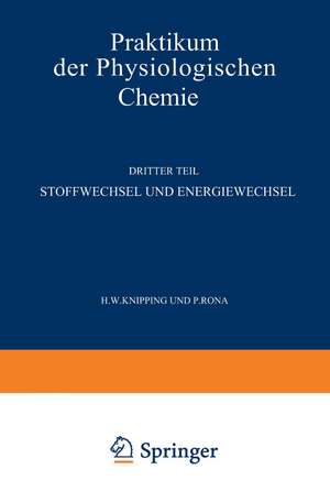 Stoffwechsel und Energiewechsel de NA Knipping Rona