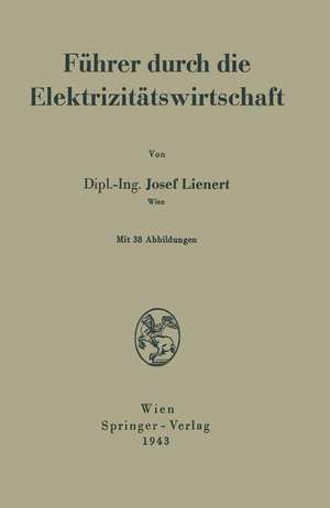 Führer durch die Elektrizitätswirtschaft de Josef Lienert