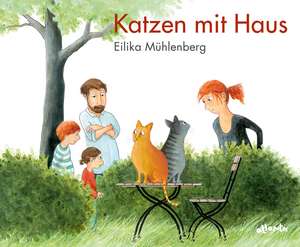 Katzen mit Haus de Eilika Mühlenberg