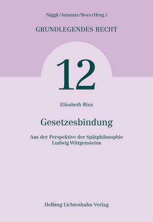 Gesetzesbindung de Elisabeth Binz