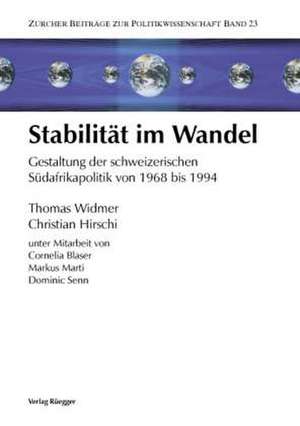 Stabilität im Wandel de Thomas Widmer