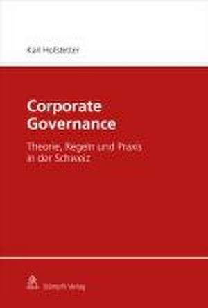 Corporate Governance de Karl Hofstetter