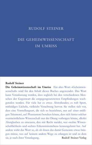 Die Geheimwissenschaft im Umriss de Rudolf Steiner