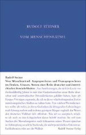 Vom Menschenrätsel de Rudolf Steiner