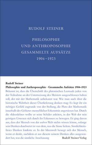 Philosophie und Anthroposophie de Rudolf Steiner