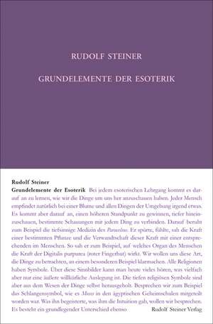 Rudolf Steiner Gesamtausgabe 93a . Grundelemente der Esoterik de Steiner Rudolf