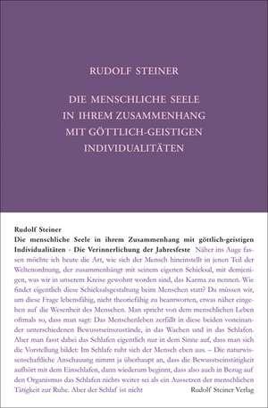 Die menschliche Seele in ihrem Zusammenhang mit göttlich-geistigen Individualitäten de Rudolf Steiner