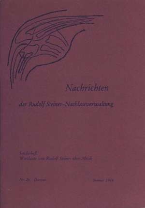 Beiträge zur Rudolf Steiner Gesamtausgabe, Heft 26