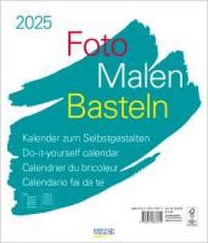 Foto-Malen-Basteln Bastelkalender weiß groß 2025 de Verlag Korsch