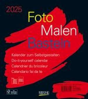 Foto-Malen-Basteln Bastelkalender schwarz 2025 de Verlag Korsch