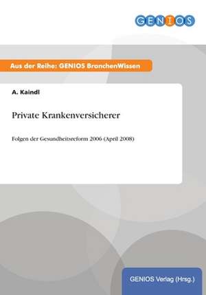 Private Krankenversicherer de A. Kaindl