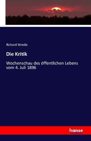 Die Kritik de Richard Wrede