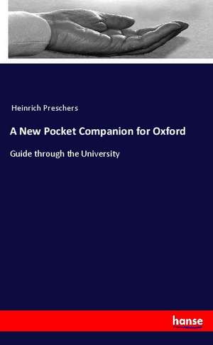 A New Pocket Companion for Oxford de Anonymus