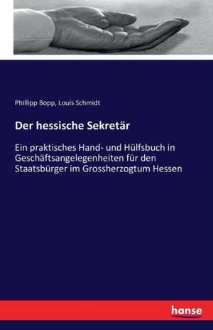 Der hessische Sekretär de Phillipp Bopp