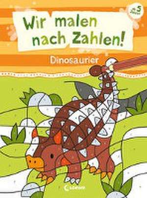 Wir malen nach Zahlen! - Dinosaurier