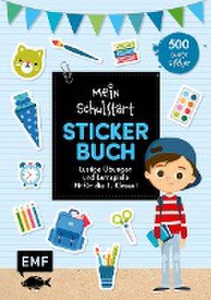 Mein Schulstart Stickerbuch (blau)