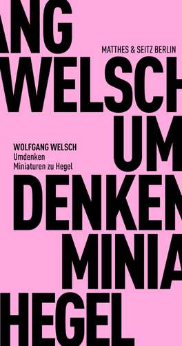 Umdenken de Wolfgang Welsch