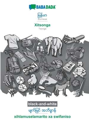 Burmese (in burmese script) - Xitsonga, visual dictionary, BW de Babadada Gmbh