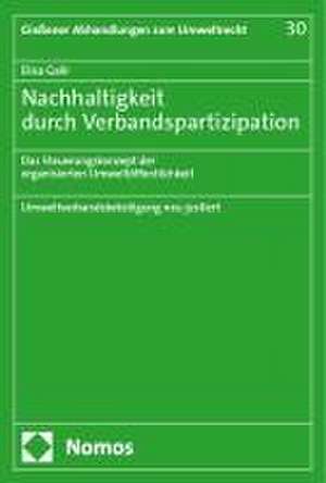 Nachhaltigkeit durch Verbandspartizipation de Elisa Galir