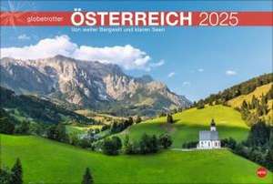 Österreich Globetrotter Kalender 2025 - Von weiter Bergwelt und klaren Seen de Heye