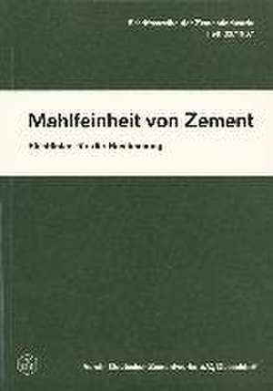 Mahlfeinheit von Zement. Richtlinien für die Bestimmung de Eberhard Spohn