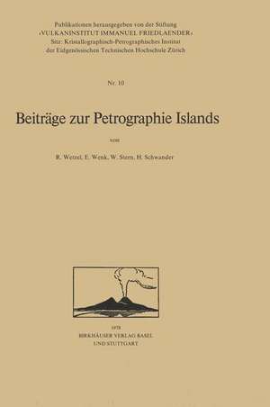 Beiträge zur Petrographie Islands de WETZEL