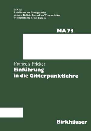 Einführung in die Gitterpunktlehre de F. Fricker