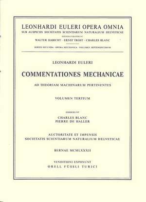 Commentationes mechanicae ad theoriam machinarum pertinentes 2nd part de Leonhard Euler