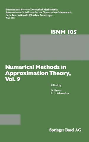 Numerical Methods in Approximation Theory: Numerische Methoden der Approximationstheorie de D. Braess