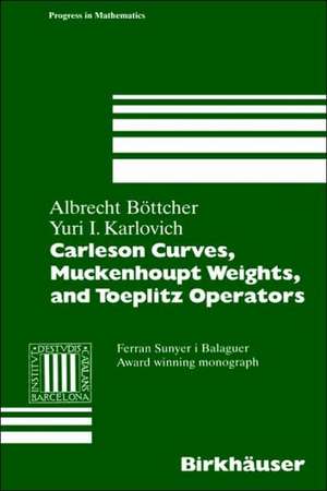 Carleson Curves, Muckenhoupt Weights, and Toeplitz Operators de Albrecht Böttcher