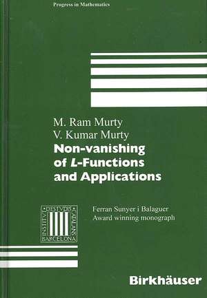 Non-vanishing of L-Functions and Applications de Ram M. Murty