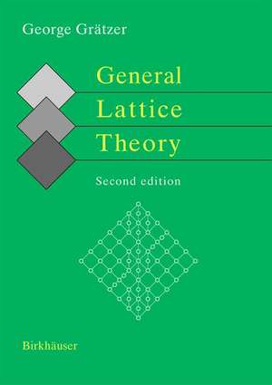 General Lattice Theory: Second edition de B. A. Davey