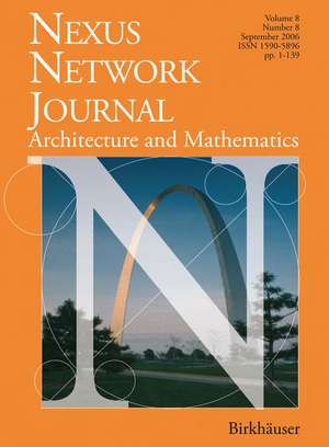 Nexus Network Journal 8,2: Architecture and Mathematics de Kim Williams