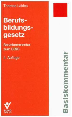 Berufsbildungsgesetz de Thomas Lakies