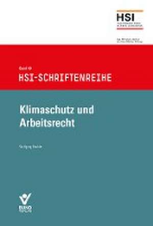 Klimaschutz und Arbeitsrecht de Wolfgang Däubler