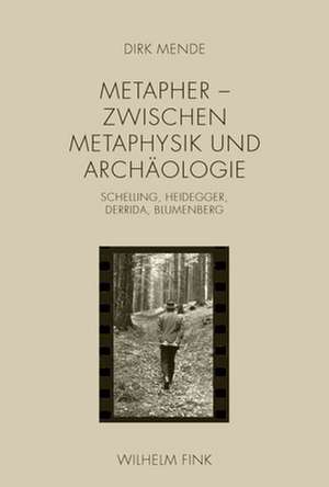 Metapher - Zwischen Metaphysik und Archäologie de Dirk Mende