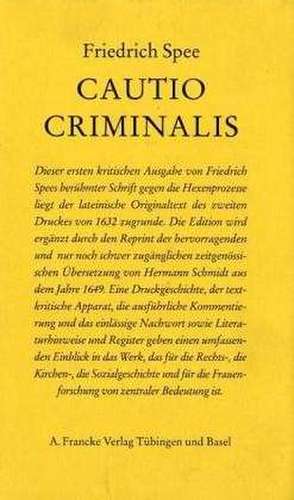 Cautio Criminalis de Friedrich Spee