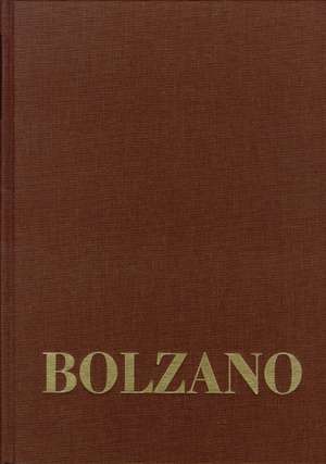 Bernard Bolzano Gesamtausgabe / Reihe III: Briefwechsel / Briefwechsel mit Michael Josef Fesl de Bernard Bolzano