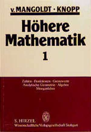 Höhere Mathematik I de Hans von Mangoldt