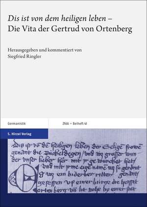 "Dis ist von dem heiligen leben" de Siegfried Ringler